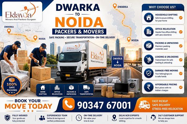 Dwarka to Noida Packers and Movers