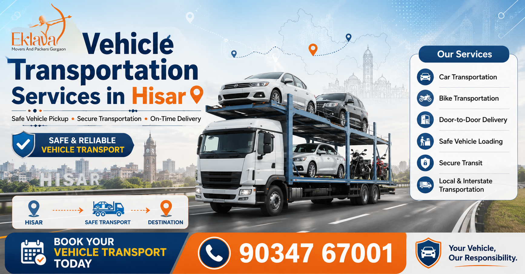 Vehicle Transportation Services in Hisar | Car & Bike Transport